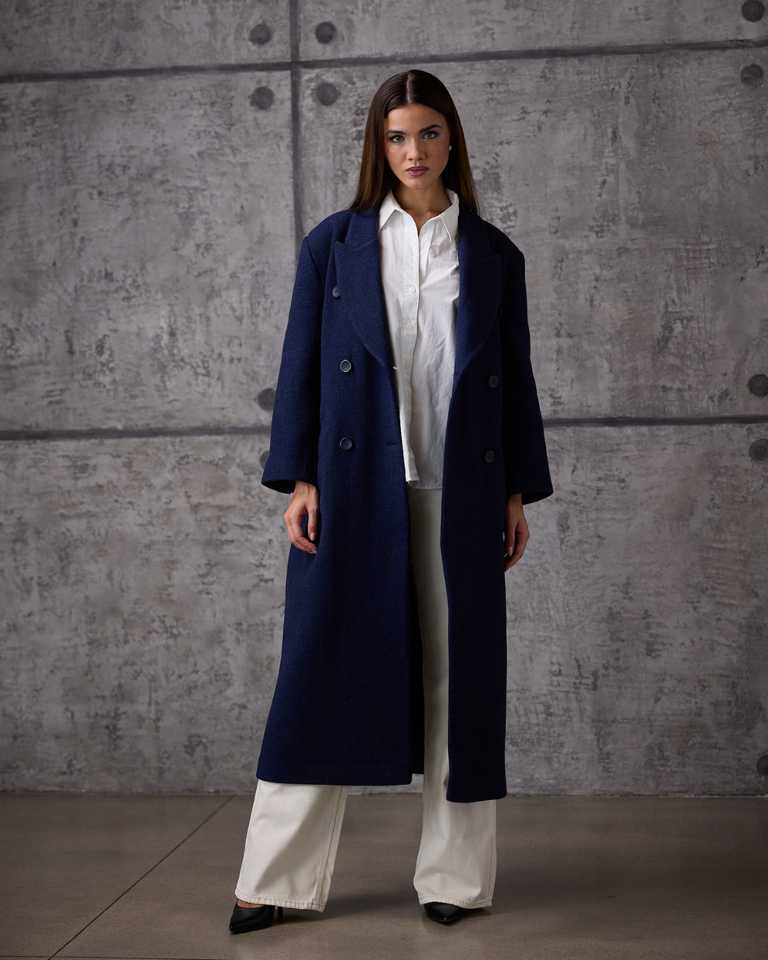 Aria Blue Long Coat