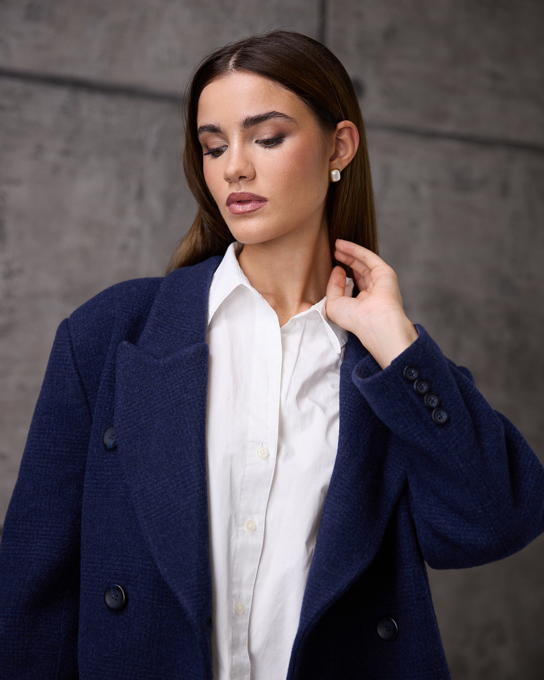 Aria Blue Long Coat