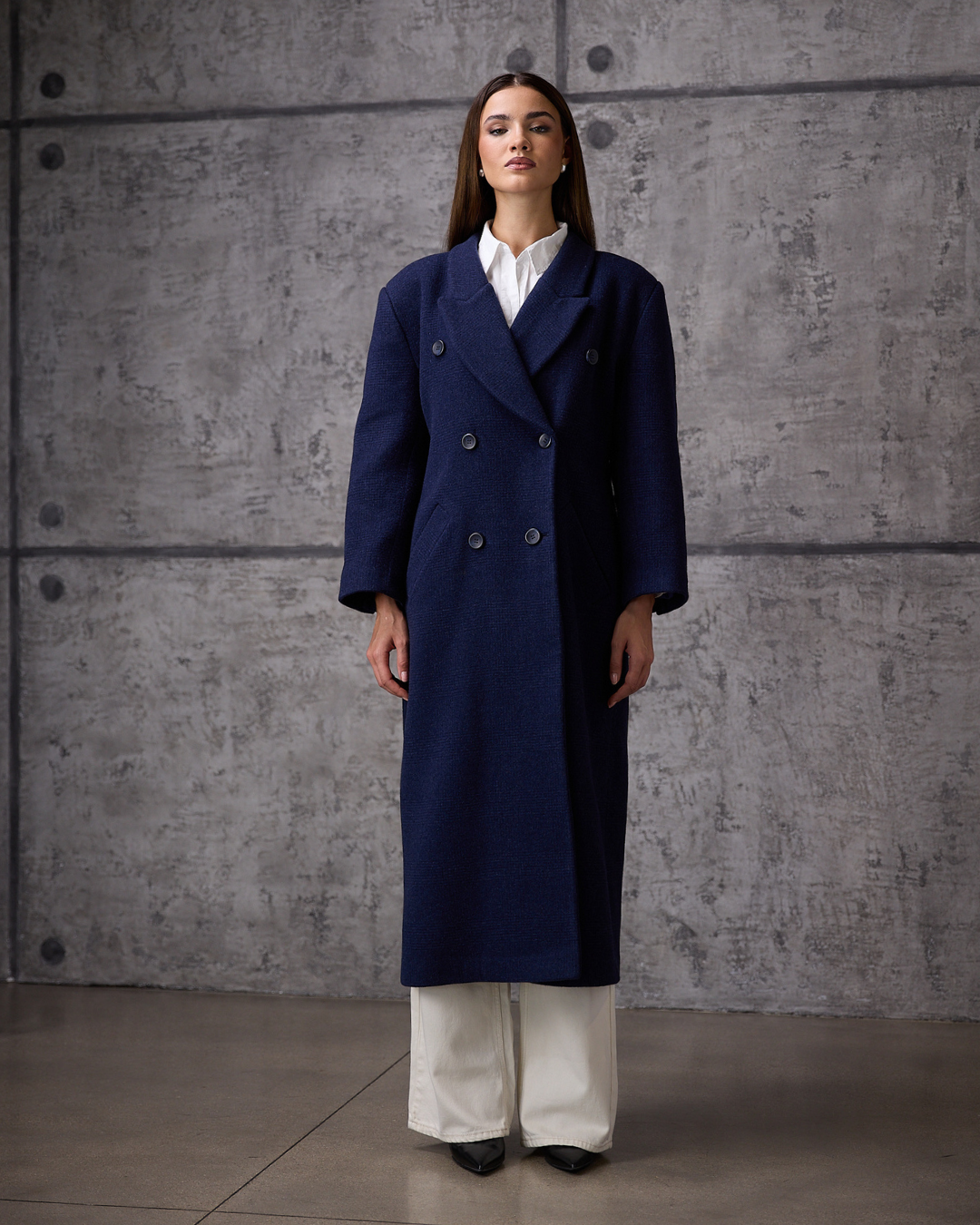 Aria Blue Long Coat